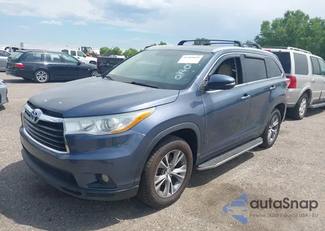 2014 Toyota Highlander Xle V6 from USA, damaged, VIN 5TDKKRFH4ES014041